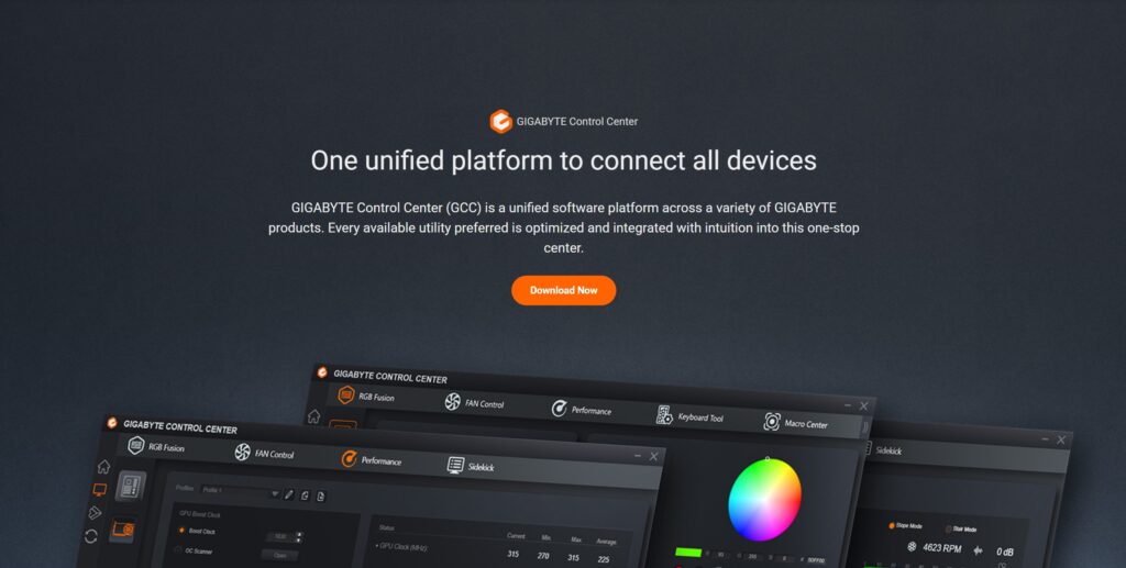 GIGABYTE Control Center
