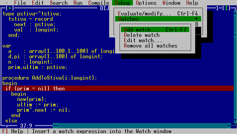 Turbo Pascal trên Dosbian 3.0