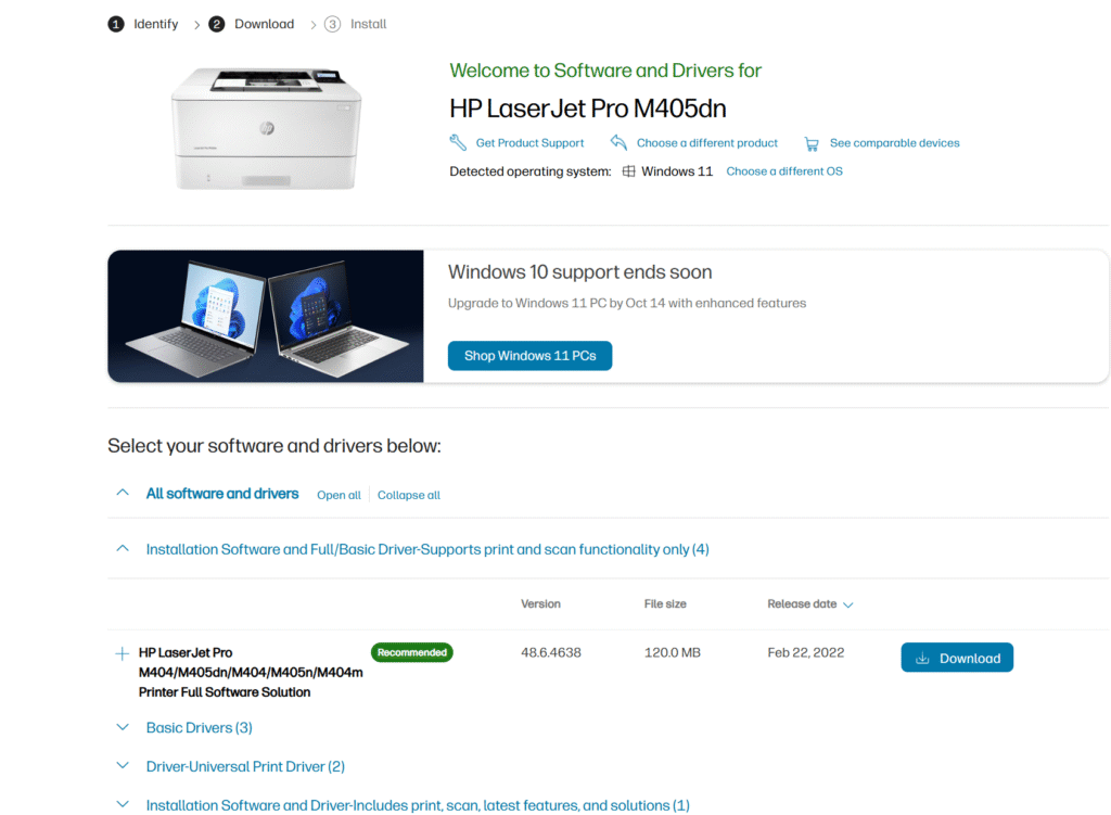 HP Model Search